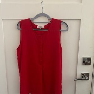 Rose & Olive Bold Red Sleeveless Tank Top